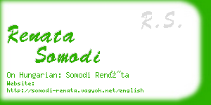 renata somodi business card